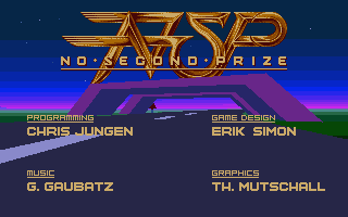 No Second Prize title screen for Atari ST